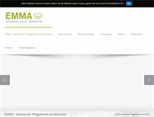 Tablet Screenshot of emmapflegedienst.de
